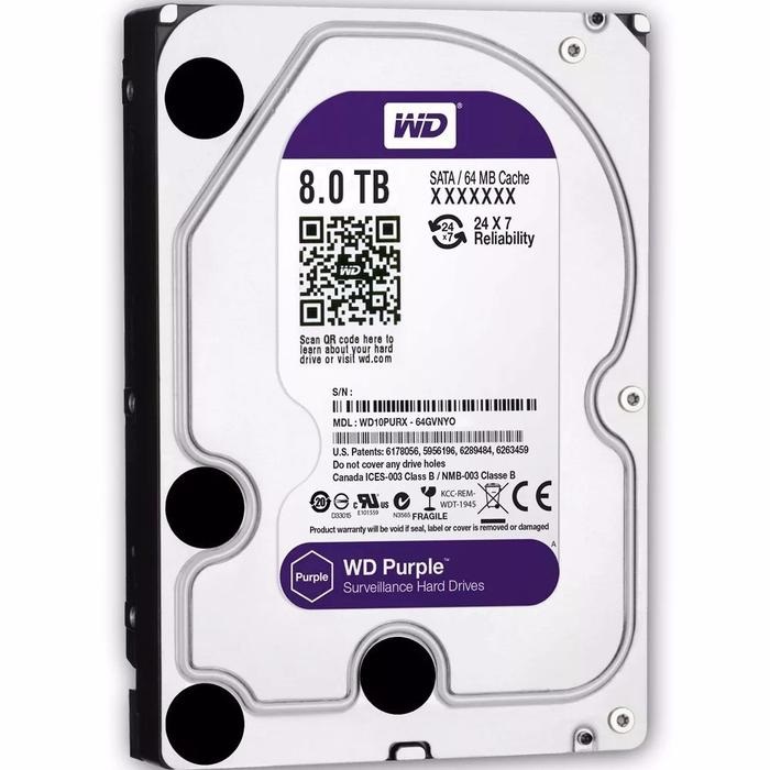 8TB WD Surveillance HDD